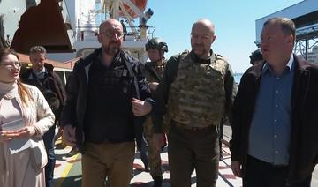 En visite surprise en Ukraine, Charles Michel forcé de s'abriter à cause de frappes 