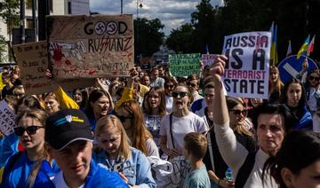 Manifestation contre la «Terrorussie» à Varsovie
