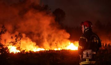 Feux de forêt en Gironde: 14 000 hectares ravagés, le feu jusqu'à l'océan