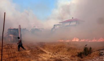 La Grèce, touchée par une vague de chaleur, combat des feux de forêts