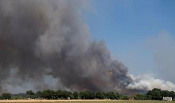 L'incendie dans la forêt de Brocéliande s'étend, deux avions suédois en action