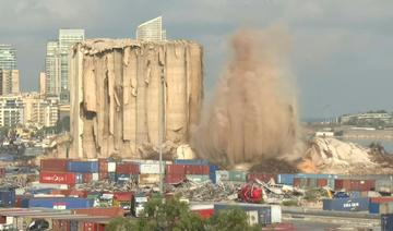 Port de Beyrouth: une nouvelle partie des silos s'effondre
