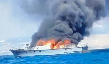 L’équipage d’un bateau de la marine libanaise secouru après un incendie à bord