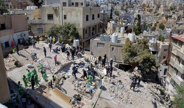 14 morts dans l'effondrement d'un immeuble en Jordanie