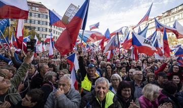 Manifestation à Prague contre la hausse des prix et le gouvernement