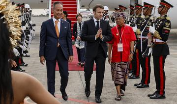 Le président français Emmanuel Macron est arrivé à Bali pour le G20 