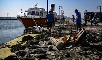 En mer Egée, des pneus, des chaises, des téléphones extirpés des fonds marins