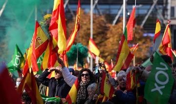 Espagne: des milliers de sympathisants d'extrême droite manifestent contre le gouvernement 