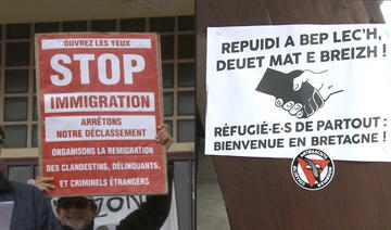 Accueil de réfugiés: Manifestations sous tension dans une commune bretonne