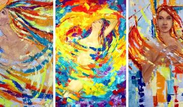 Couleurs flamboyantes et trait en mouvement