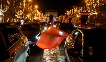 Mondial-2022: A Paris, la liesse des supporters du Maroc sur les Champs-Elysées