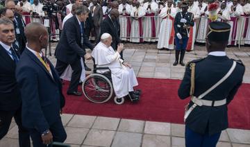 Le pape accueilli avec ferveur à Kinshasa