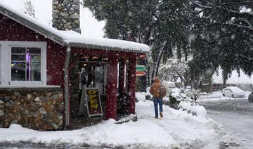 La Californie sous la neige à cause d'un inhabituel blizzard
