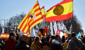 Des policiers manifestent à Madrid contre un projet de réforme