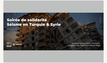 Soirée de solidarité | Séisme en Turquie et en Syrie