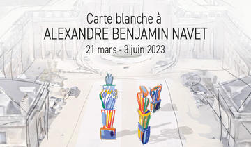 Exposition à l'Assemblée Nationale : Alexandre Benjamin Navet redécore la cour du Palais Bourbon