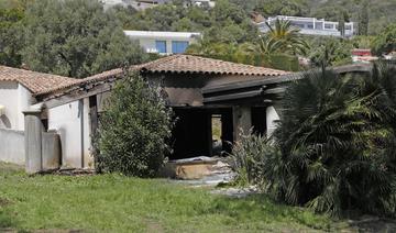 Corse: Une villa d'une élue endommagée par un incendie probablement criminel