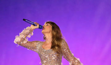 La superstar américaine Taylor Swift dans une robe Elie Saab lors de sa tournée Eras 