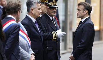Emmanuel Macron rend hommage à Roubaix aux trois jeunes policiers tués