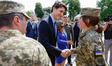 Le Premier ministre canadien Justin Trudeau en visite surprise à Kiev