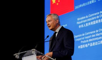 Le Maire demande à la Chine une «équité parfaite» d'accès au marché pour les entreprises françaises