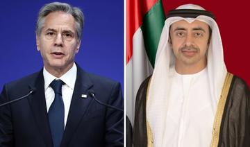 Le ministre des Affaires étrangères des EAU a eu une conversation téléphonique avec Antony Blinken