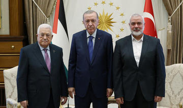 Abbas et le chef du Hamas Haniyeh ensemble chez Erdogan à Ankara