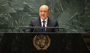 La communauté internationale doit faire cesser les actions des Houthis, affirme le président yéménite à l’ONU