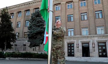 Le président azerbaïdjanais a hissé le drapeau national dans la capitale du Haut-Karabakh