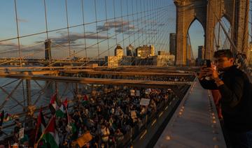 A New York, des milliers de manifestants pro-palestiniens déferlent sur Brooklyn