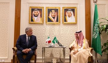 Le ministre saoudien des Affaires étrangères s’entretient avec son homologue italien