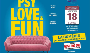 Casablanca: Le studio des arts vivants accueille la pièce «Psy, Love & Fun»