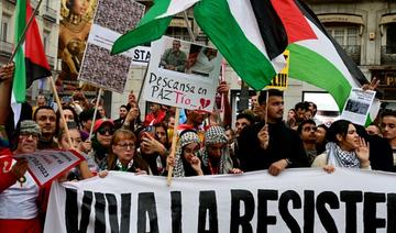 Espagne: Manifestation pro-palestinienne et contre la riposte israélienne à Madrid