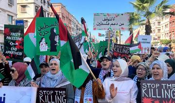 Des dizaines de milliers de Marocains en soutien aux Palestiniens à Casablanca