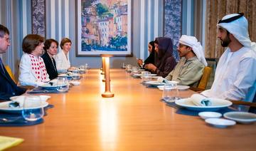 Rencontre des ministres des Affaires étrangères des Émirats arabes unis et de la France à Abu Dhabi