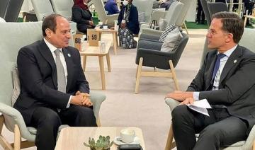 Les dirigeants égyptien et néerlandais discutent de la sécurité au Moyen-Orient