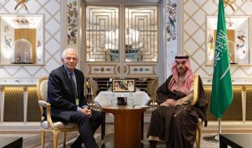 Le ministre saoudien des affaires étrangères discute de Gaza avec Josep Borrell, membre de l'UE