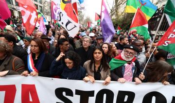 Manifestation Stop Génocide à Paris en présence de Mélenchon