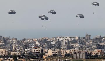 La France participe à un largage d'aide humanitaire massif sur Gaza
