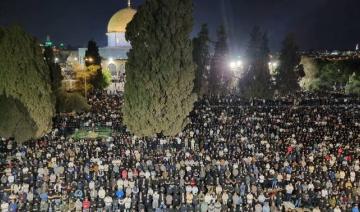 Près de 200 000 Palestiniens prient à la mosquée Al-Aqsa