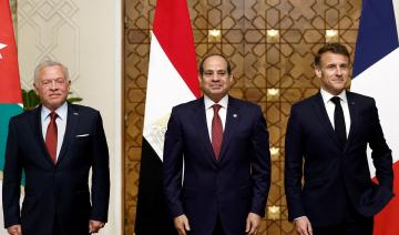 Au Caire, Macron, Sissi et Abdallah II font front commun contre le plan de Trump concernant Gaza