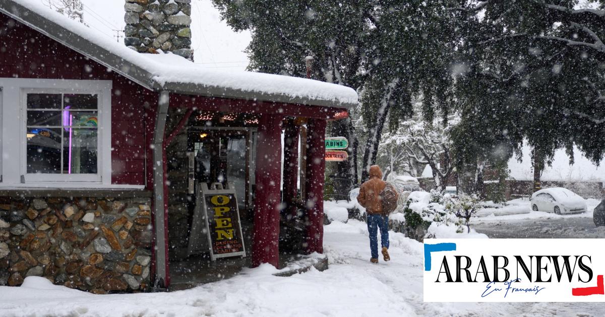 California bajo la nieve debido a una extraña tormenta de nieve