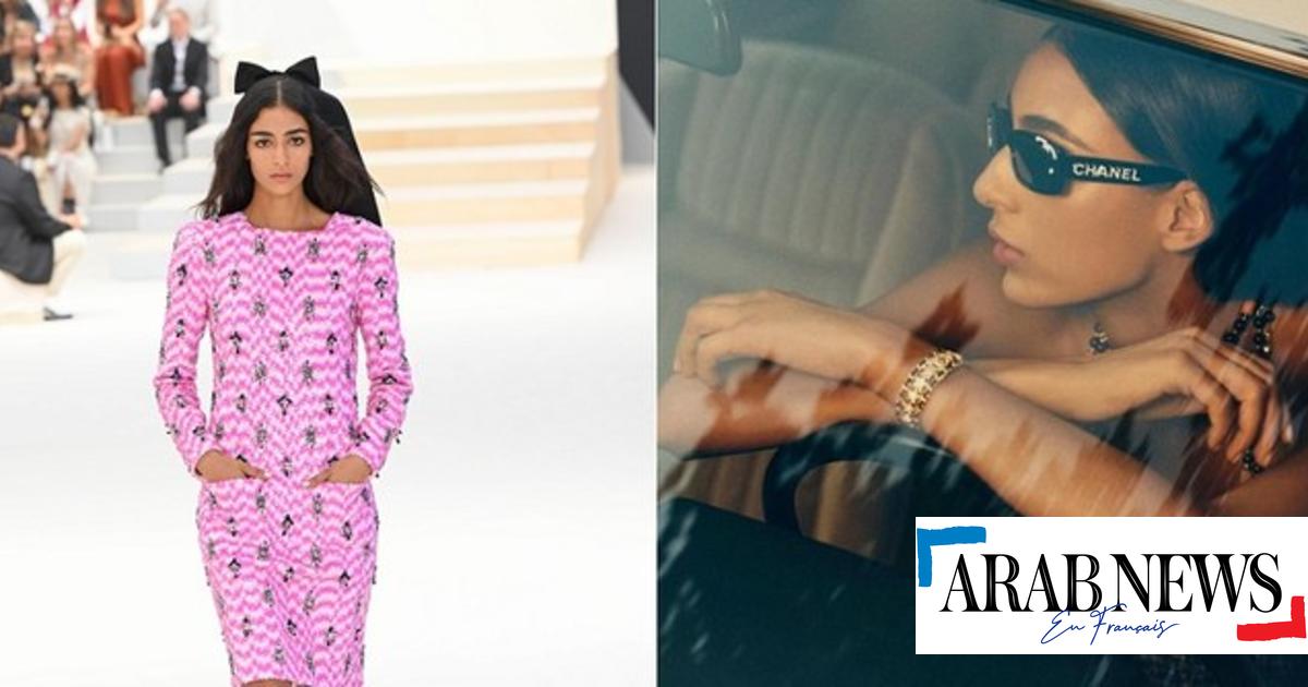 Das marokkanisch-britische Model Nora Attal posiert für Chanel Beauty