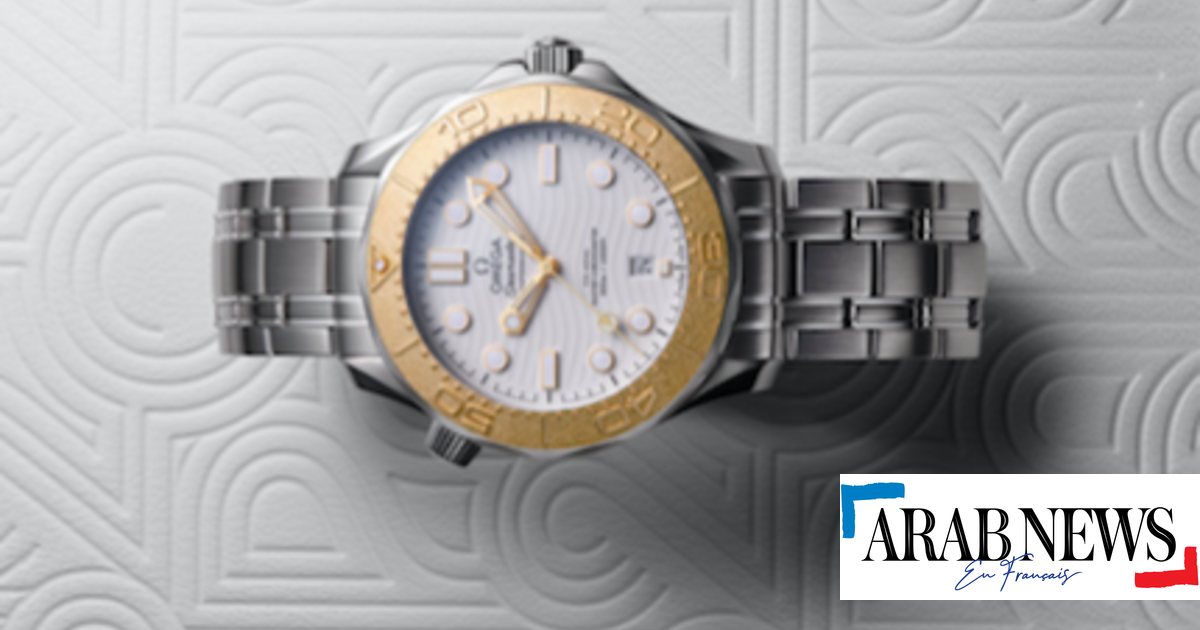 Omega présente une magnifique montre en acier et or jaune pour les JO de  Paris 2024