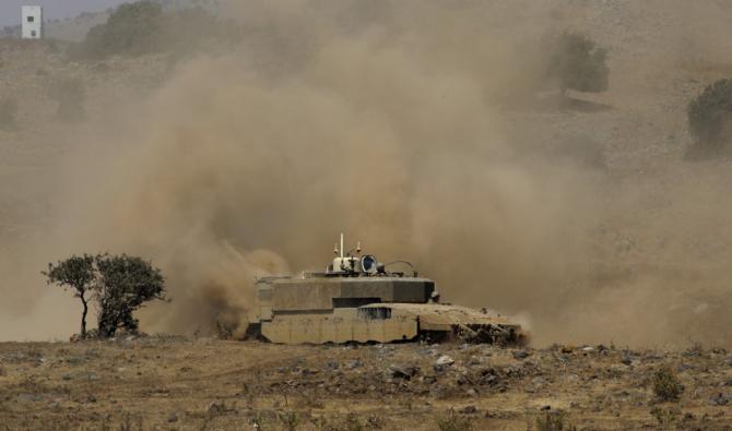Lors des derniers jours, l’armée israélienne a procédé à des exercices militaires dans la partie occupée du plateau du Golan (Photo, AFP)