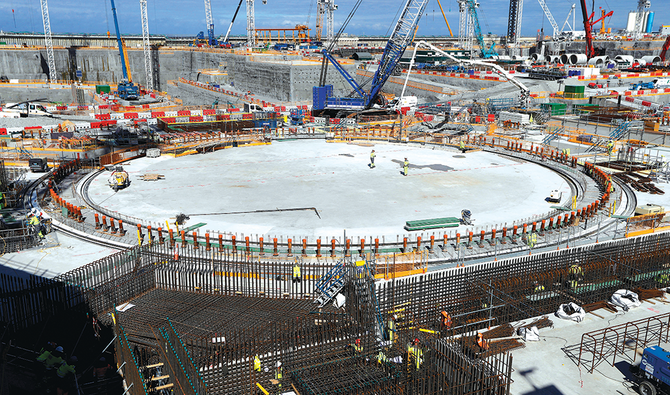 Construction sur le site de la centrale nucléaire de production Electricité Hinkley Point C au Royaume Uni (Photo, Reuters).
