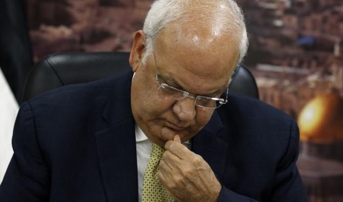 M. Erekat, l'une des figures palestiniennes les plus connues à l'étranger, a été infecté par la Covid-19 (Photo, AFP)