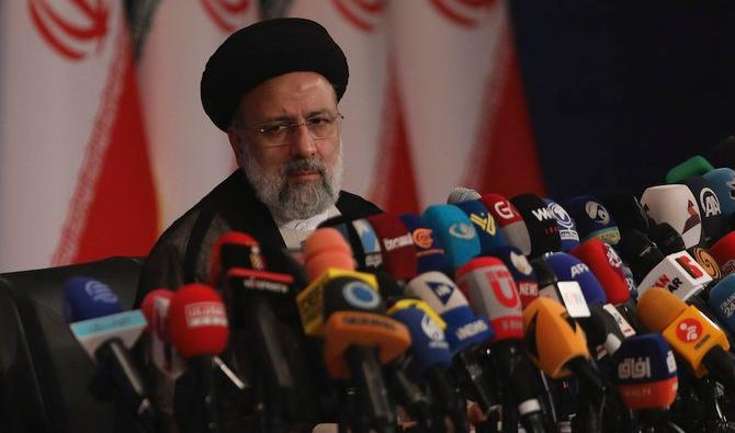 Le président élu, Ebrahim Raïssi, s'exprimant lors d'une conférence de presse à Téhéran, le lundi 21 juin 2021 (Photo, AP) 