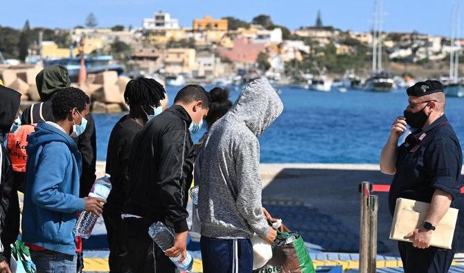 Lampedusa, qui est plus proche de l’Afrique que du territoire italien, est l’une des principales destinations des trafiquants d’êtres humains basés en Libye (Fichier/AFP) 