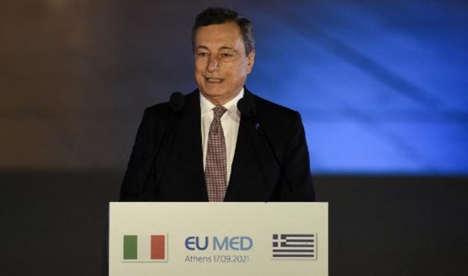 Le Premier ministre italien Mario Draghi lors du 8e sommet des pays méditerranéens MED7 à Athènes, le 17 septembre 2021 (Photo, AFP) Le Premier ministre italien Mario Draghi lors du 8e sommet des pays méditerranéens MED7 à Athènes, le 17 septembre 2021 (Photo, AFP)